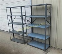 2 Metal Shelf Units