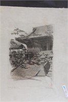 A Japanese Hayashi Etching