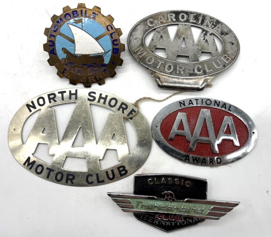 Vintage Car Club Badges 6” and Smaller : Classic