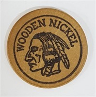 Depression Era Wooden Nickle