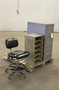 Filing Cabinet 15"x28"x41", Office Chair, Storage