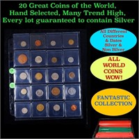 20 Great Coins of the World, hand selected, many t