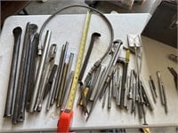 Assorted chisels, and punches