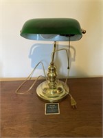 Green Shade Banker's Table Lamp