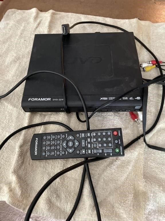 DVD player and remote