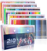210 Coloured Pencils  Soft Core Colouring Set
