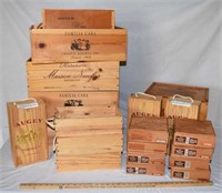 LOT - WOODEN WINE & CIGAR BOXES