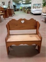 Child's Wooden Bench 24"x12"x21" tall