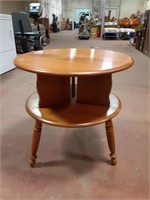 Tiered End Table 24" diameter and 25" tall