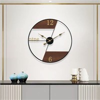 Large Farmhouse Wall Clock, Metal Minimalist (24")
