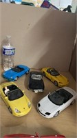 5pc Diecast 1 24th  Scale Sport Convertibles