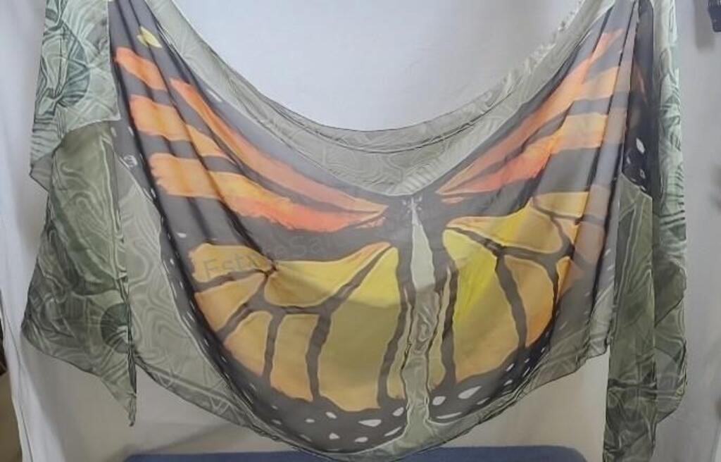 Butterfly wing scarf