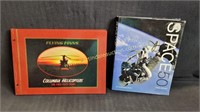 2) Coffee Table Books - Flying Fins & Space 50