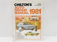 Chilton's 1981 Auto Repair Manual Hardcover