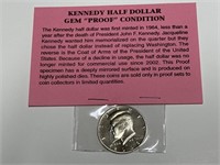 2005 proof Kennedy half dollar