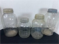 4 jars. Ball Half gallon with Zinc twist