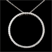 14K Gold 1.23ctw Diamond Pendant