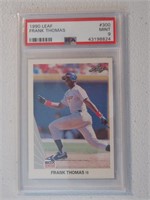 1990 LEAF FRANK THOMAS RC MINT 9 PSA