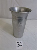 Hammered Aluminum Vase