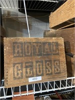 Royal gloss wooden crate