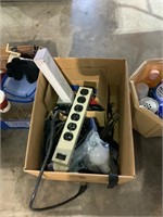 lot of surge protector and misc. items