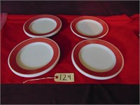 7 Pyrex Flamingo Restrauntware 9 in Plates
