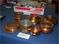 LOT OF COPPER & BRASS COLLECTIBLES