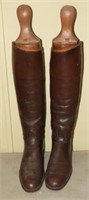 Pair of BFG Vogue brown leather high riding