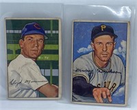 1952 Bowman Cards LLoyd erriman and Murray Dickson