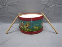 Vintage Ohio Art Co. Litho Metal Circus Drum &