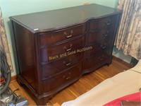 Drexel mahogany bow front dresser