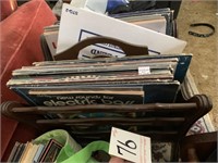 Magazine Rack with Records