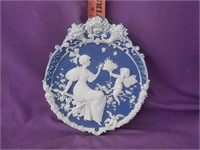 Cameo glass like Wedgewood plate