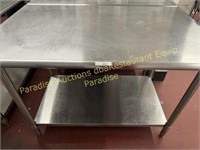 Stainless Steel Table with undershelf 30x48