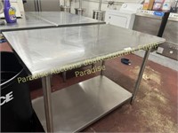 Stainless Steel Table with undershelf 4 ft