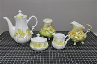 Link & Grieser Painted Tea / Cream & Sugar Sets