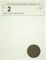 1828 Classic Head half cent