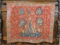 French Point des Meurins "Le Toucher" Tapestry.