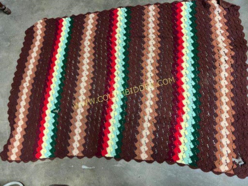 Vintage colorful afghan