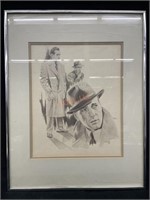 GLEN BANSE ‘Humphrey Bogart’ Framed Lithograph