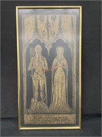 Sir S. Felbrygge and Wife Framed Medieval Art