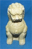 1970's Carved Foo Lion Figurine, Material Unknown