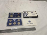 1999 United States Mint Proof Set State Quarters