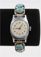 Navajo Sterling Silver & Turquoise Watch Band