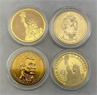 (4) James MonRoe Dollar Coins