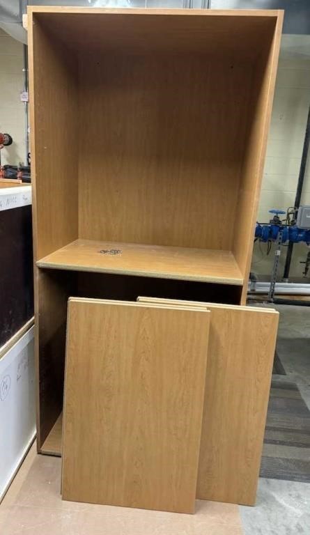 Wooden Cabinet w/ 4 Extra Shelves