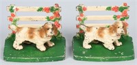 HUBLEY COCKER SPANIEL at FENCE BOOKENDS