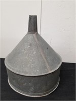 Galvanized industrial size funnel