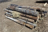 (3) Bundles of Assorted Round Post, Approx 7ft,