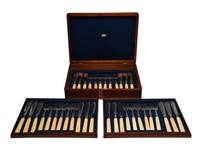 Cased 36 Piece Fish Set by Roberts & Belk